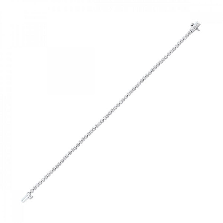 14K White Gold 2.00ct Round Natural Diamond 7" Tennis Bracelet with Safety Clasp. Bichsel Jewelry in Sedalia, MO. Shop diamond jewelry online or in-store today!