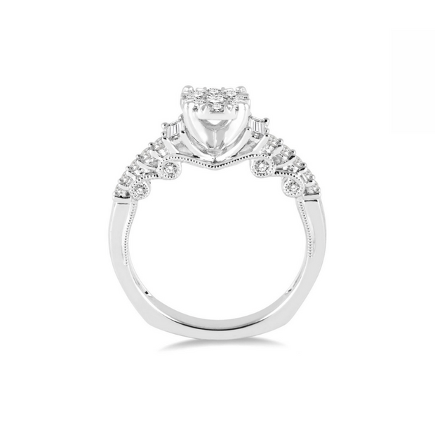 14K White Gold Lovebright 0.70ct Round Diamond Engagement Ring with Diamond Accent Sides. Bichsel Jewelry in Sedalia, Mo. Shop ring styles online or in-store today!