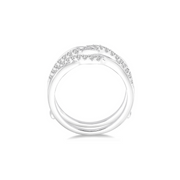 14K White Gold Round Diamond Twist Wedding Band Wrap for Engagement Rings, Ring Guard. Bichsel Jewelry in Sedalia, MO. Shop online or in-store today!