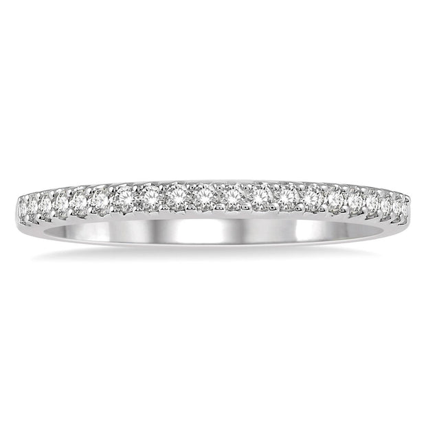 14K White Gold 0.20ctw Classic Round Diamond Band. Bichsel Jewelry in Sedalia, MO. Shop wedding rings and stackable bands online or in-store today! 