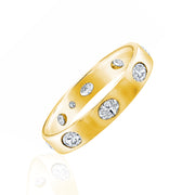 14K Yellow Gold Polished Flush-Set 0.73ct Oval Diamond Eternity Band. Bichsel Jewelry in Sedalia, MO. Shop diamond rings online or in-store today! 
