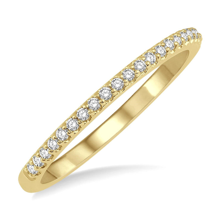 14K Yellow Gold 0.20ct Classic Round Diamond Band. Bichsel Jewelry in Sedalia, MO. Shop wedding rings and stackable bands online or in-store today! 