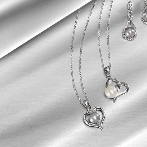 Sterling Silver Freshwater Pearl Heart Shape Pendant. Bichsel Jewelry in Sedalia, MO. Shop pearl styles online or in-store today!