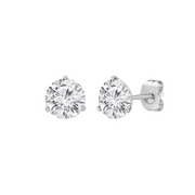 14K White Gold 3-Prong F VS Lab Grown 1.00ct Round Diamond Stud Earrings. Bichsel Jewelry in Sedalia, MO. SPECIAL 50% OFF PRICE! Shop online or in-store today.