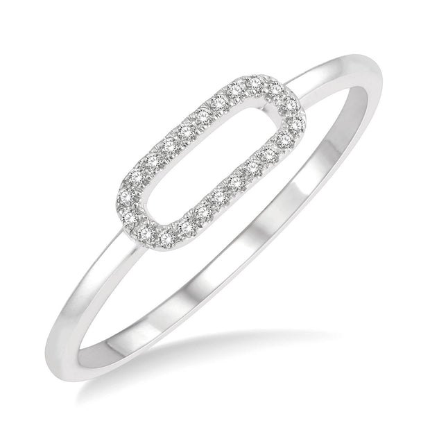 White Gold Diamond Link Ring