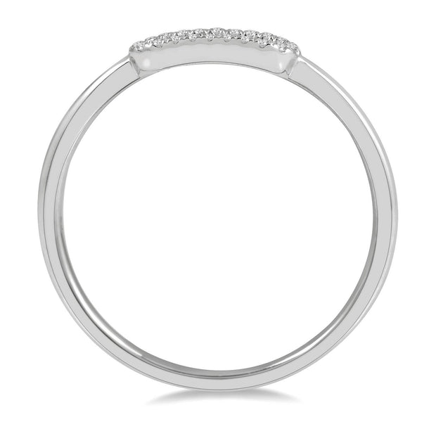White Gold Diamond Link Ring