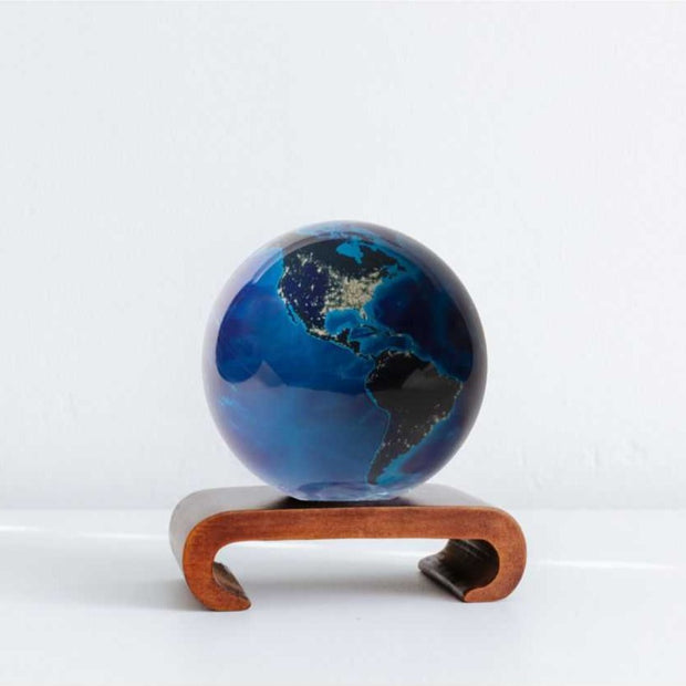 Arched Dark Wood Base for MOVA Globe. A sleek, modern wooden base to display any size MOVA Globe. Shop our entire MOVA globe collection online or in-store today! Bichsel Jewelry | Sedalia, MO