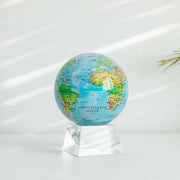 Blue Relief World Map 4.5" Globe with Acrylic Base. Powered by Solar Ambient Light & Magnets. No cords or batteries needed. Shop online or in-store today! Bichsel Jewelry | Sedalia, MO