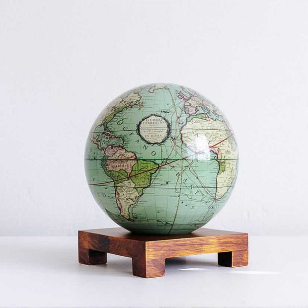 6" Antique Terrestrial Green MOVA Globe with Acrylic Base. 1790 World Map. Powered by Solar Ambient Light & Magnets. No cords or batteries needed. Shop online or in-store today! Bichsel Jewelry | Sedalia, MO