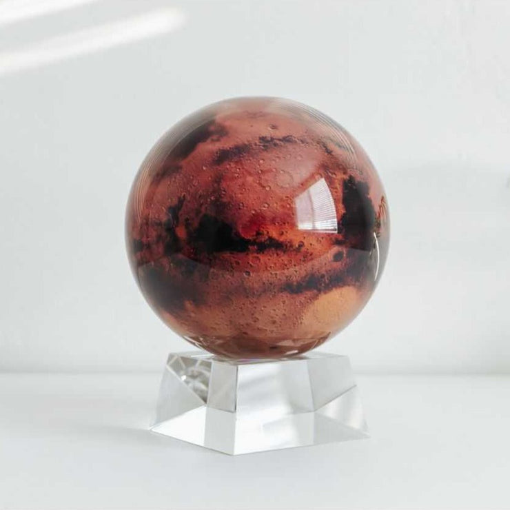 6" Mars MOVA Spinning Globe with Acrylic Base. NASA Imagery. Powered by Solar Ambient Light & Magnets. No cords or batteries needed. Shop online or in-store today! Bichsel Jewelry | Sedalia, MO