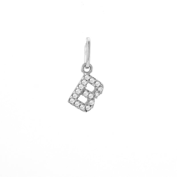 14K Petite Micro Pavé Diamond Charm