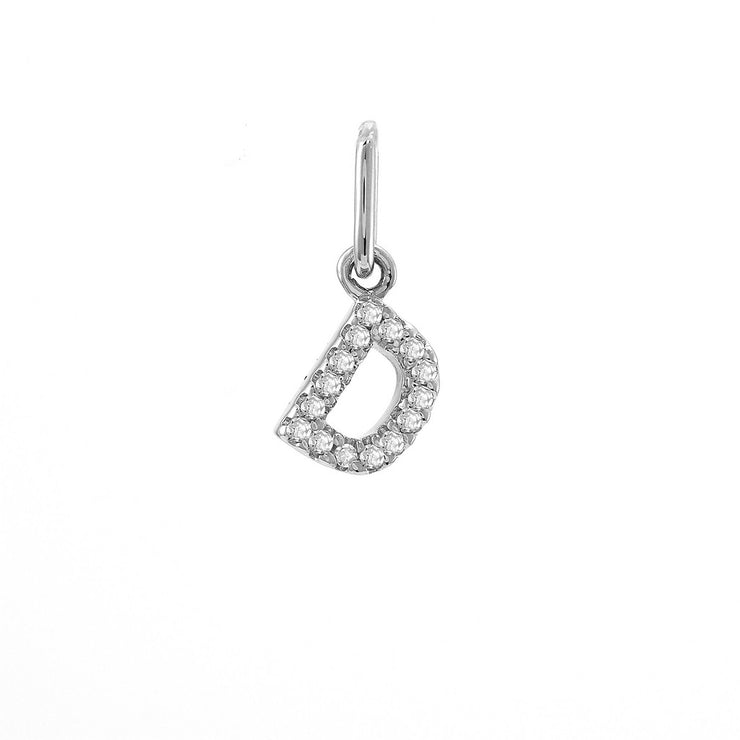 14K Petite Micro Pavé Diamond Charm