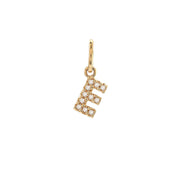 14K Petite Micro Pavé Diamond Charm