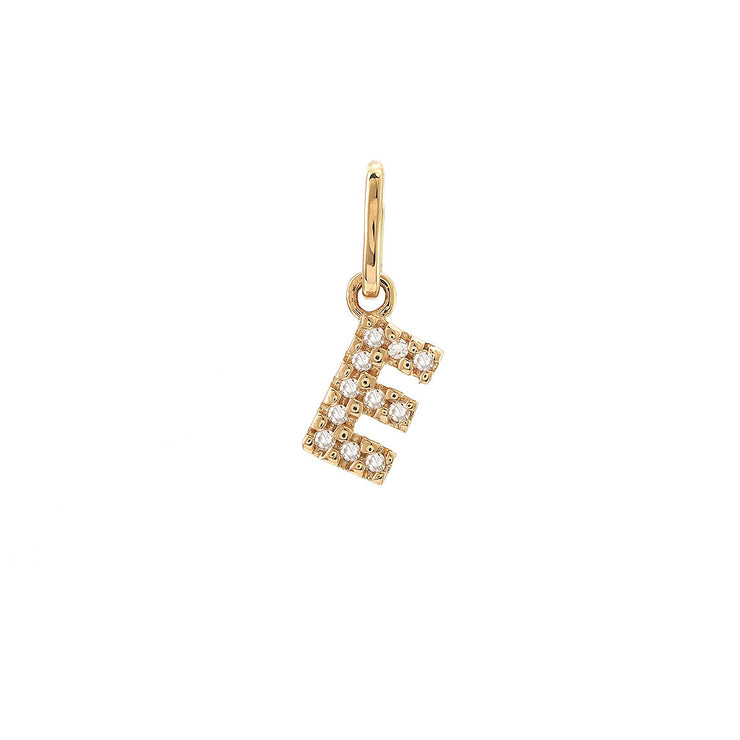 14K Petite Micro Pavé Diamond Charm