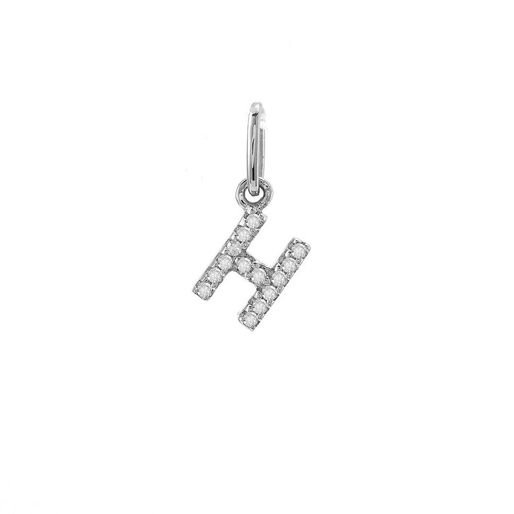 14K Petite Micro Pavé Diamond Charm