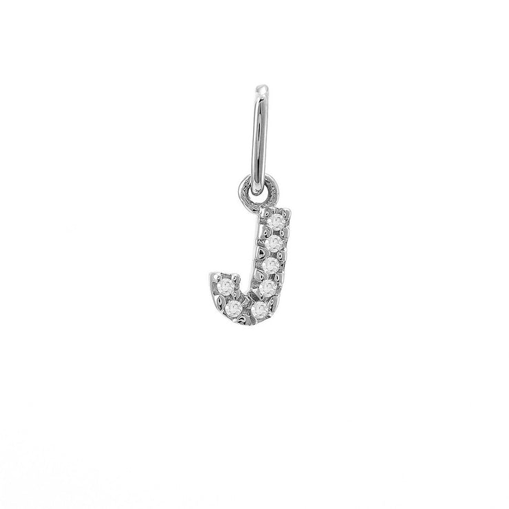 14K Petite Micro Pavé Diamond Charm