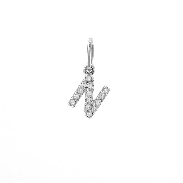 14K Petite Micro Pavé Diamond Charm