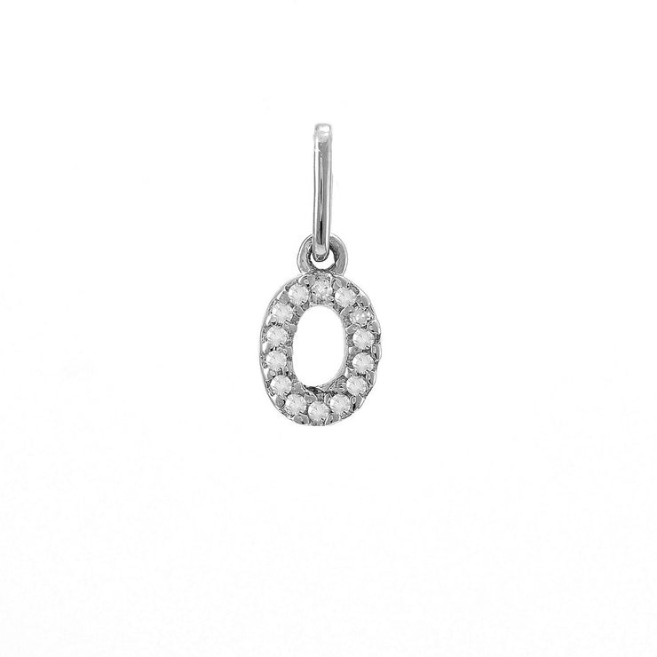 14K Petite Micro Pavé Diamond Charm