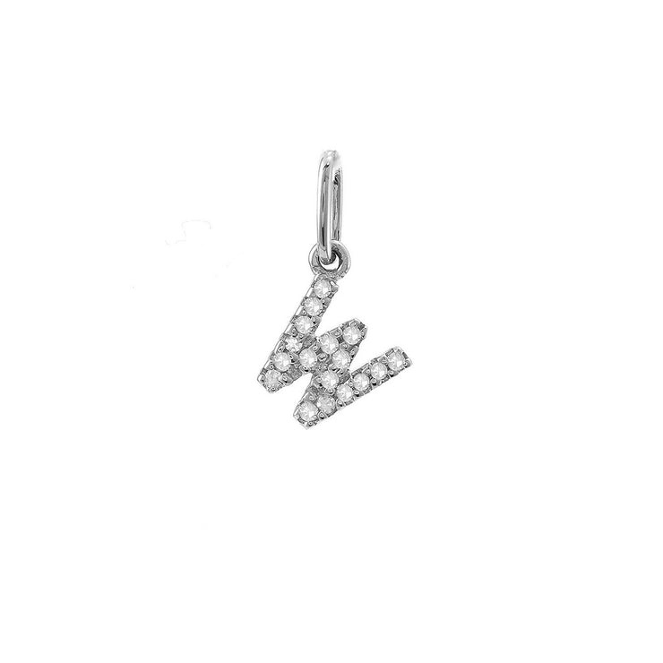 14K Petite Micro Pavé Diamond Charm