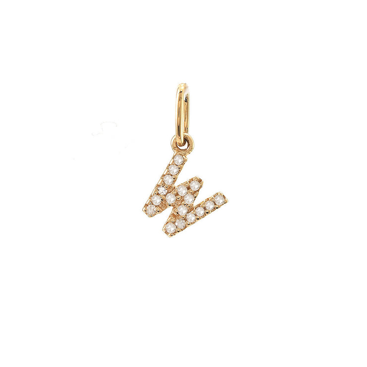 14K Petite Micro Pavé Diamond Charm