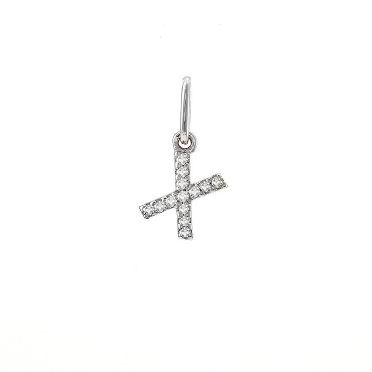 14K Petite Micro Pavé Diamond Charm