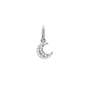 14K Petite Micro Pavé Diamond Charm