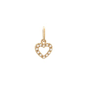 14K Petite Micro Pavé Diamond Charm