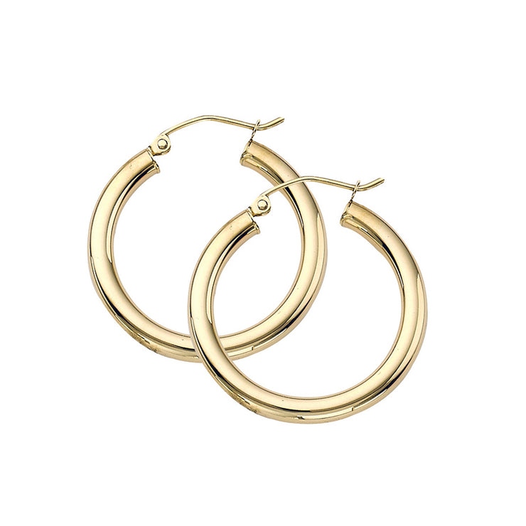 Yellow Gold Polished Hoop Earrings in Sedalia, MO at Bichsel Jewelry