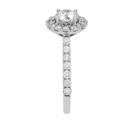 14K White Gold Round 0.71ct Lab Grown Diamond Engagement Ring with Halo and 0.79ct Accent Diamonds. Bichsel Jewelry in Sedalia, MO. Shop online or in-store today!