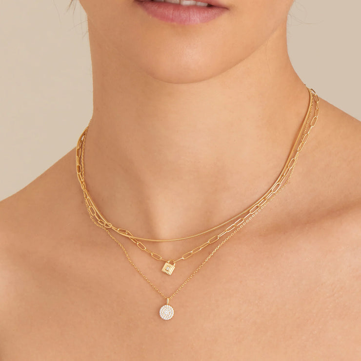 Ania Haie Glam Disc Pendant Necklace