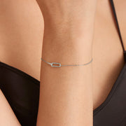 Ania Haie Sterling Silver Glam Interlock Bracelet with CZ Stones. Bichsel Jewelry in Sedalia, MO. Shop online or in-store today!