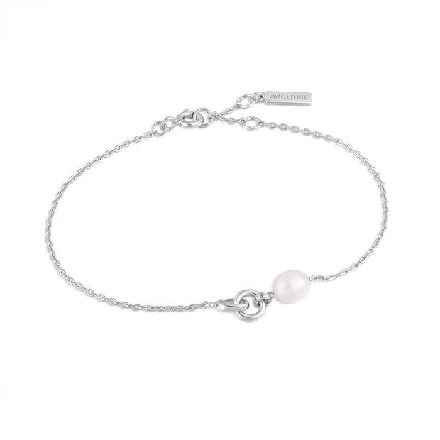 Ania Haie 925 Sterling Silver Pearl Link Chain Bracelet. Bichsel Jewelry in Sedalia, MO. Shop online or in-store today!