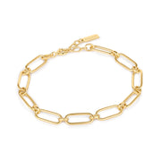 Ania Haie Gold Link Chain Bracelet, 14K yellow gold plating on 925 sterling silver. Bichsel Jewelry in Sedalia, MO. Shop styles online or in-store today!