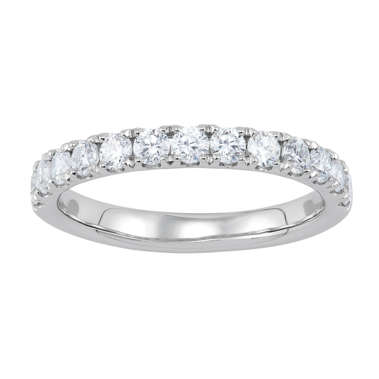 0.75ct White Gold Lab Grown Round Diamond Band