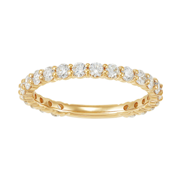 14K Yellow Gold Lab Grown Diamond Band