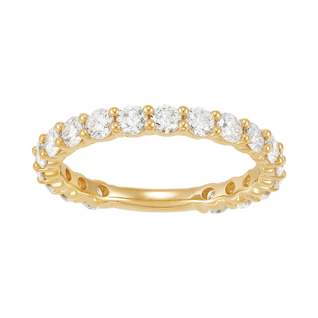 14K Yellow Gold Lab Grown Diamond Band