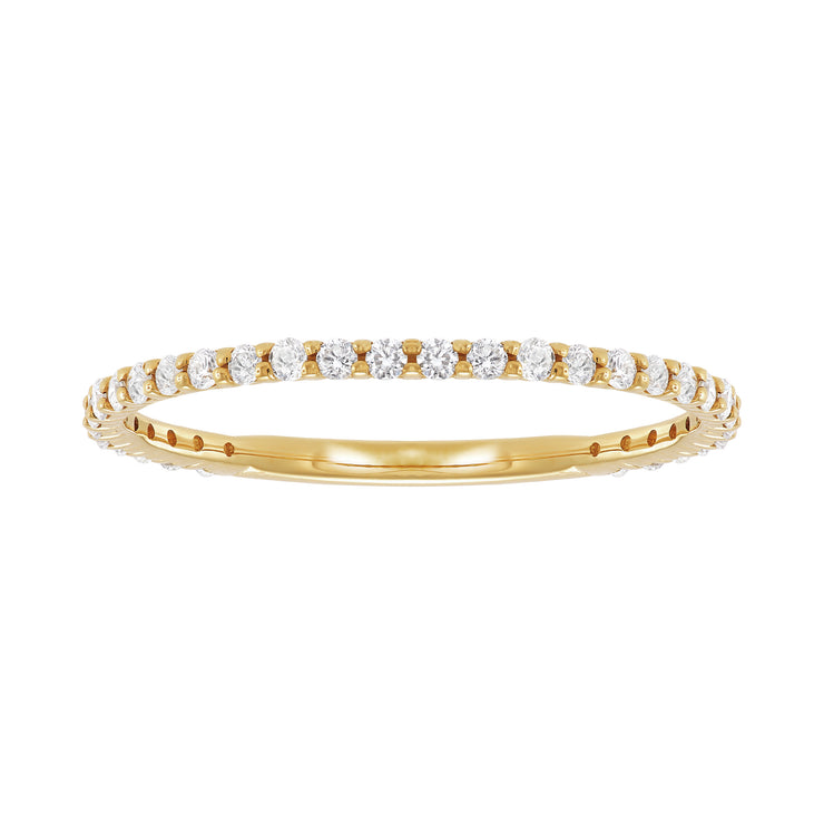 14K Yellow Gold Lab Grown Diamond Band