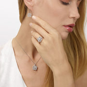 Sterling Silver 0.25ct Diamond Clover Necklace. Bichsel Jewelry in Sedalia, MO. Shop diamond styles online or in-store today!