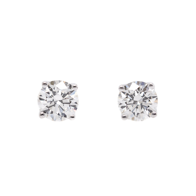 14K White Gold Lab Grown Diamond Stud Earrings
