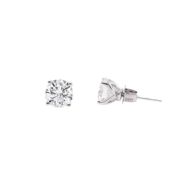 14K White Gold Lab Grown Diamond Stud Earrings