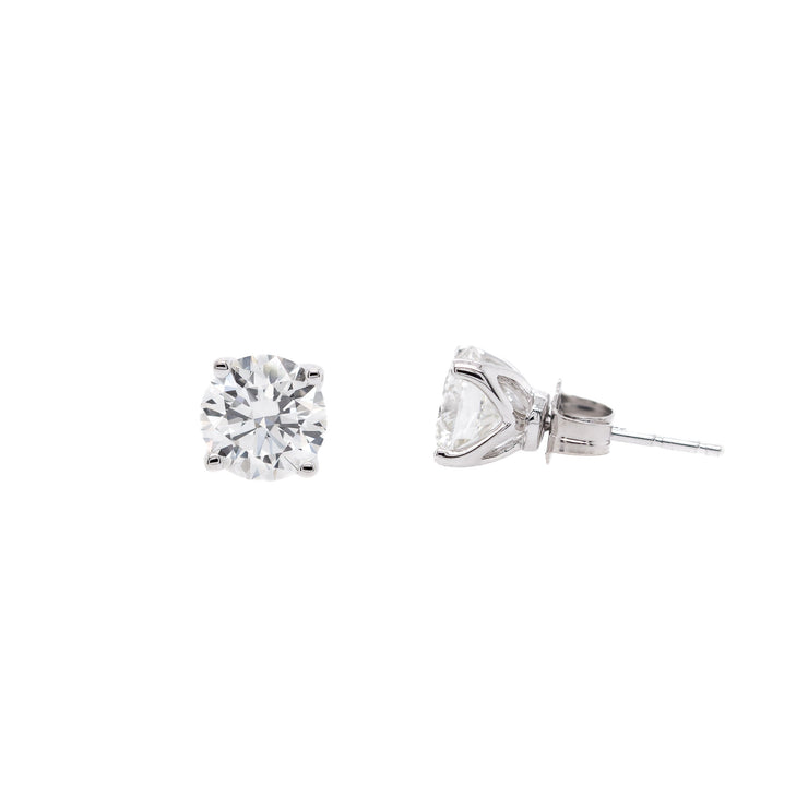 14K White Gold Lab Grown Diamond Stud Earrings