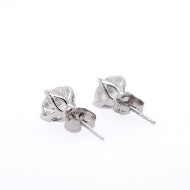 14K White Gold Lab Grown Diamond Stud Earrings