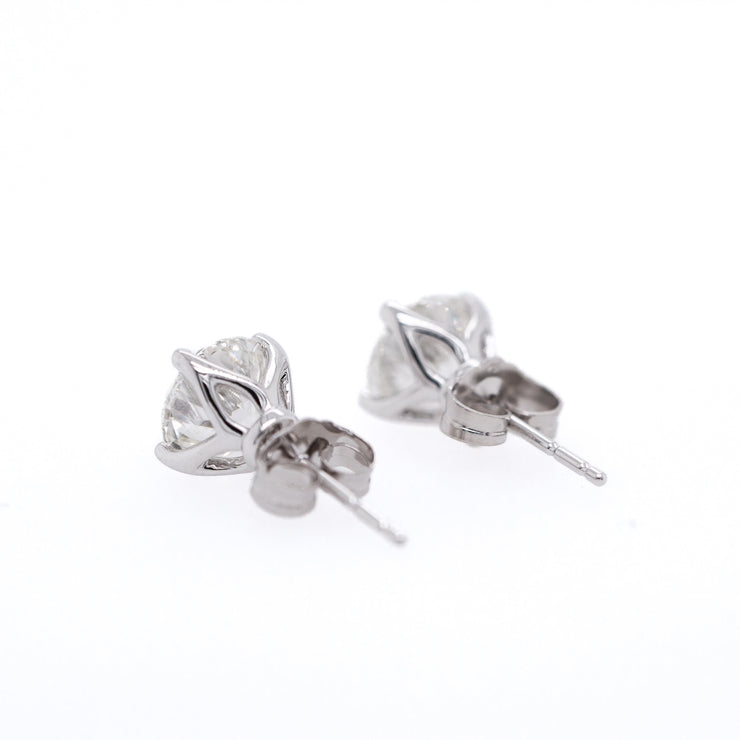 14K White Gold Lab Grown Diamond Stud Earrings