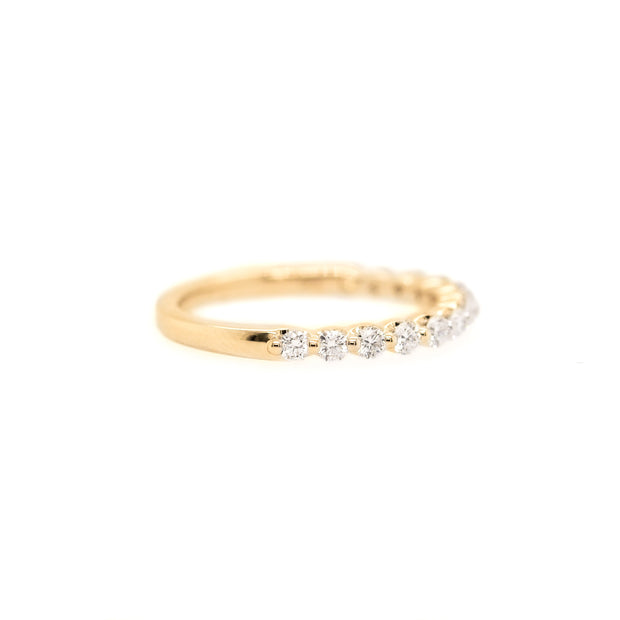 14K Yellow Gold 0.50ct Single Prong Round Diamond Band. Bichsel Jewelry in Sedalia, MO. Shop wedding rings and stackable bands online or in-store today!
