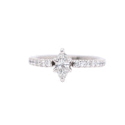 14K White Gold 0.33ct Marquise Diamond Engagement Ring with 0.25ct Diamond Accent Band. Bichsel Jewelry in Sedalia, MO. Shop rings online or in-store today!