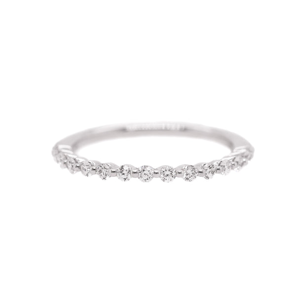 14K White Gold 0.34ct Single Prong Round Diamond Band. Bichsel Jewelry in Sedalia, MO. Shop wedding rings and stackable bands online or in-store today!