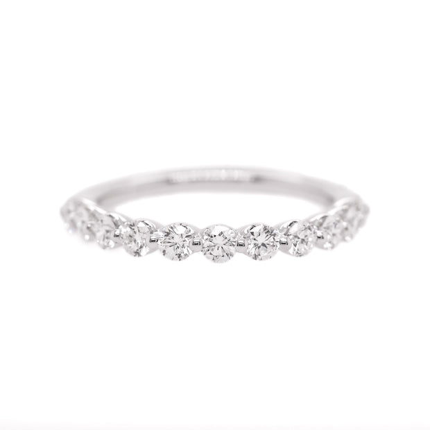14K White Gold Single Prong 3/4ct Round Diamond Stackable Ring. Bichsel Jewelry in Sedalia, MO. Shop wedding rings and stackable bands online or in-store today!