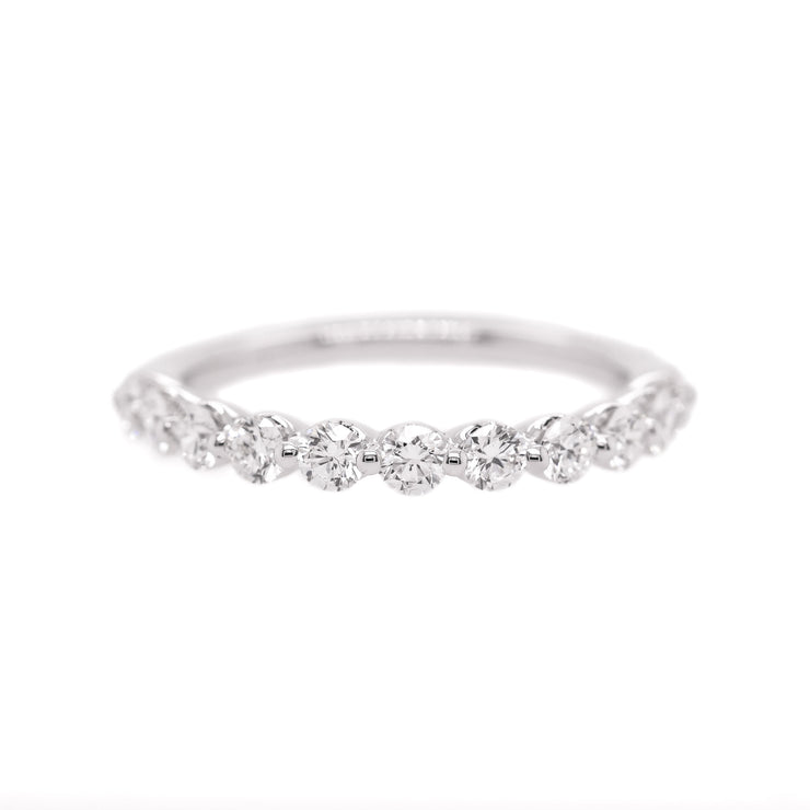 14K White Gold Single Prong 3/4ct Round Diamond Stackable Ring. Bichsel Jewelry in Sedalia, MO. Shop wedding rings and stackable bands online or in-store today!