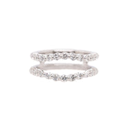 14K White Gold Single Prong Curved 1.00ct Round Diamond Wedding Ring Insert. Bichsel Jewelry in Sedalia, MO. Shop wedding wraps and ring inserts online or in-store today!