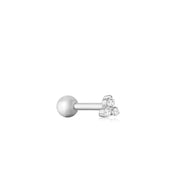 Ania Haie Silver Sparkle Trio Mini Barbell Stud Earrings. 925 sterling silver with CZ stones. Bichsel Jewelry in Sedalia, MO. Shop online or in-store today!